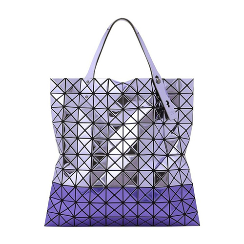 BAOBAO ISSEY MIYAKE Issey Miyake 10*10 Metallic Silver Colorblock Handbag